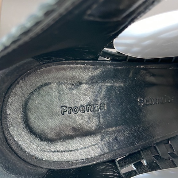 Proenza Schouler Black and Blue Woven Patent Leather Bootie Size 39 - Picture 6 of 9